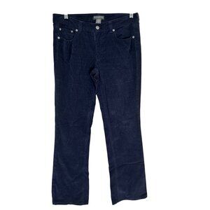 Banana Republic Stretch Navy Blue Corduroy Low Rise Bootcut Pants Womens Size 6